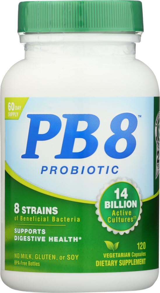 pb8 nutrition now suplemento probiótico 120 cápsulas