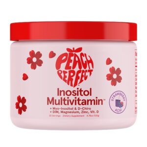 Frente del envase Peach Perfect Inositol Powder