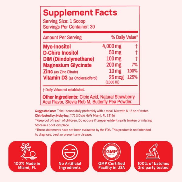 Caja Peach Perfect Inositol Powder 180 porciones