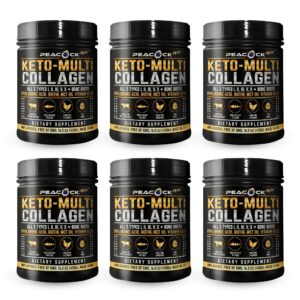 Frente del envase Peacock Max Multi Collagen Protein Powder