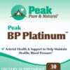 Version 1.0.0 Etiqueta trasera Peak BP Platinum