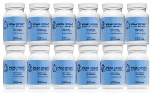 Peak Height frasco y etiqueta frontal