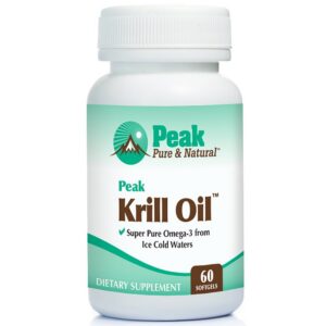 Capsulas blandas Peak Krill Oil frente