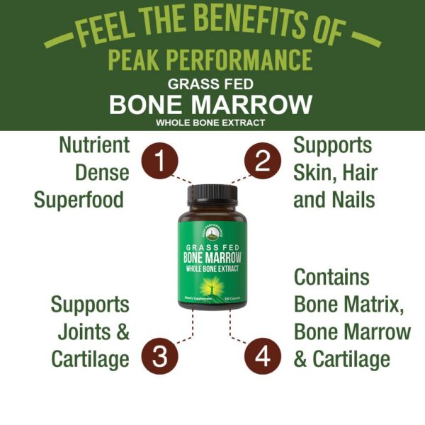 Version 1.0.0 Etiqueta de Peak Performance Bone Marrow Extract