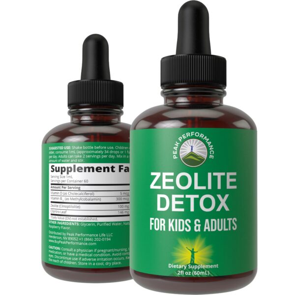 Frente de Zeolita Clinoptilolita Detox Drops