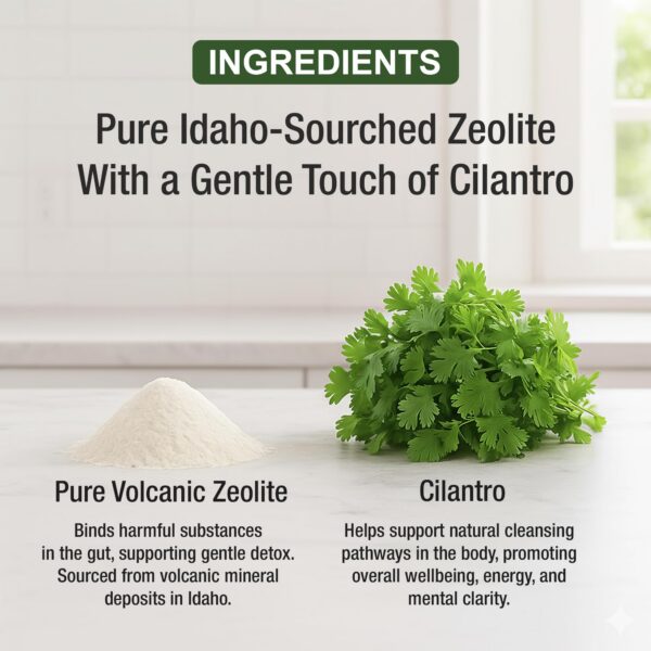 Ingredientes: cilantro y vitaminas B12 y D