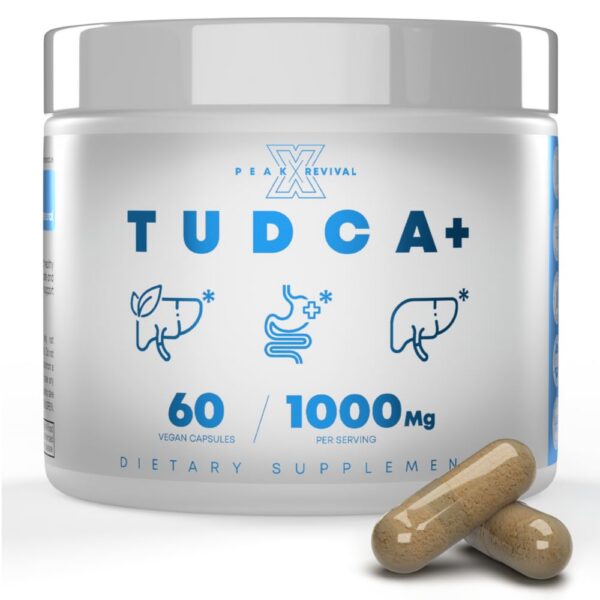 Peak Revival-X Tudca 1000mg suplemento hepático 60 cápsulas veganas