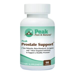 Peak Soporte Próstata caja frontal suplemento natural hombres