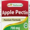 Frasco de cápsulas de pectina de manzana Best Naturals 700 mg