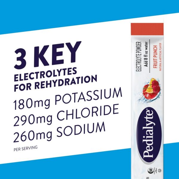 Empaque Pedialyte con sobres