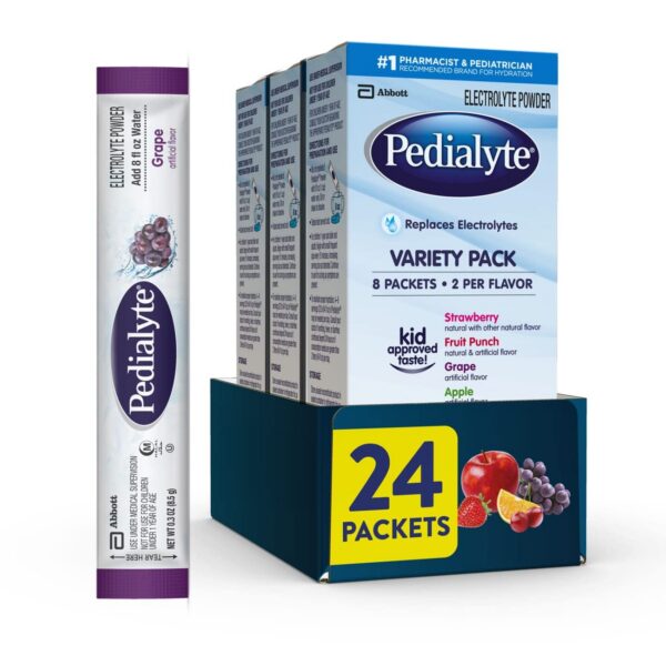 Pedialyte sobres de electrolitos frente