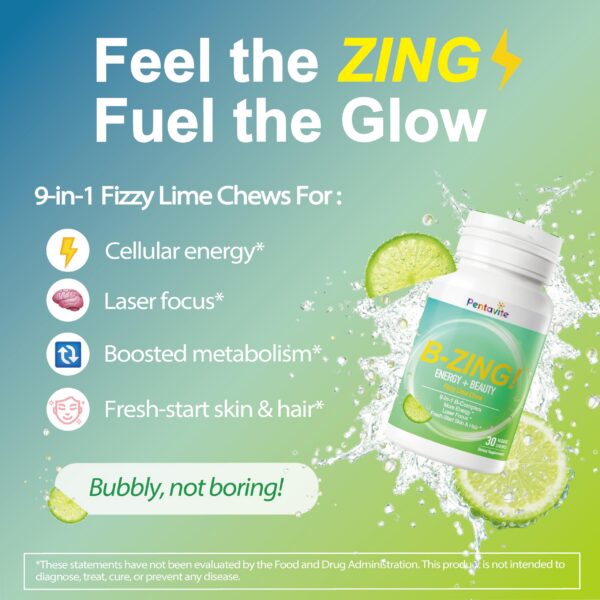 Etiqueta del producto Pentavite B-ZING