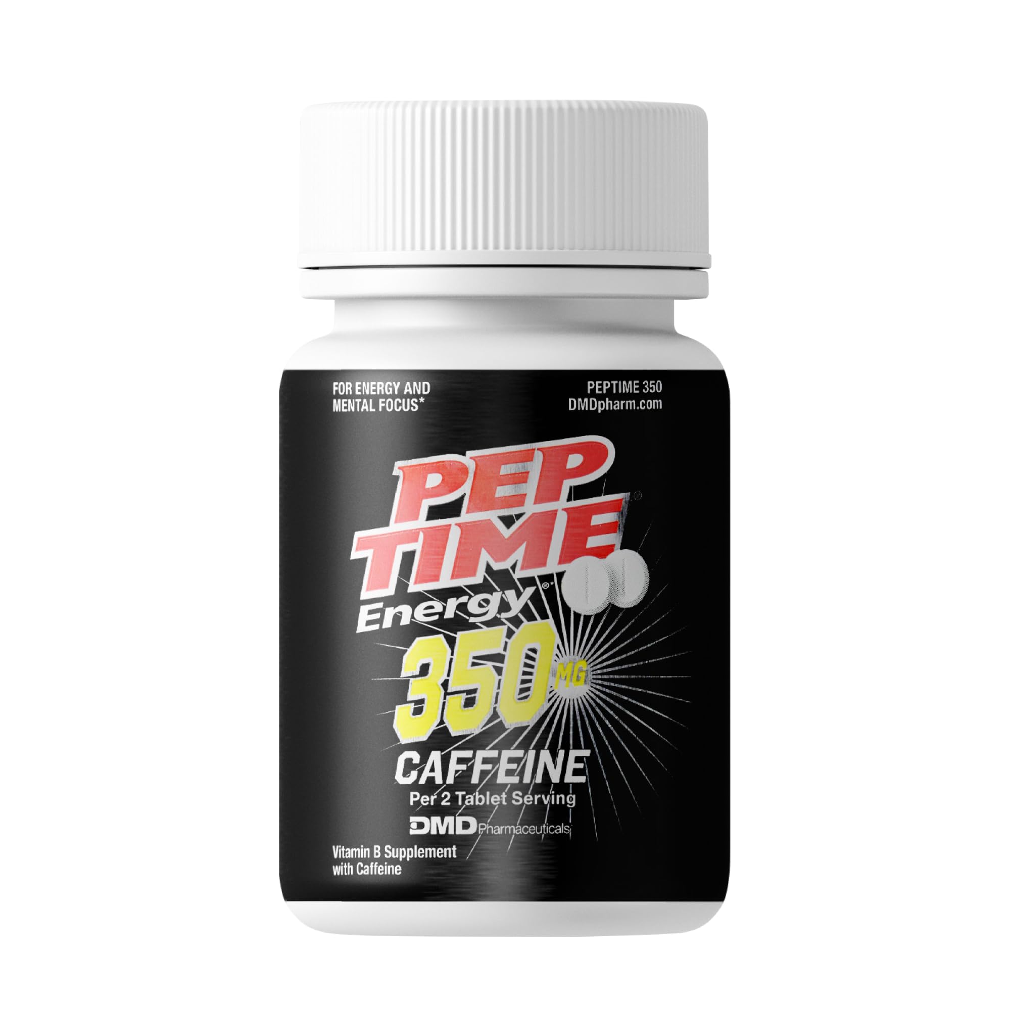 PEPTIME Vitamins B6 B12 and 350mg Caffeine