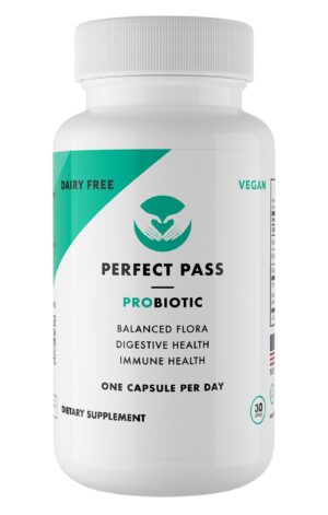 Version 1.0.0 PERFECT PASS probiótico con cepas humanas para salud digestiva
