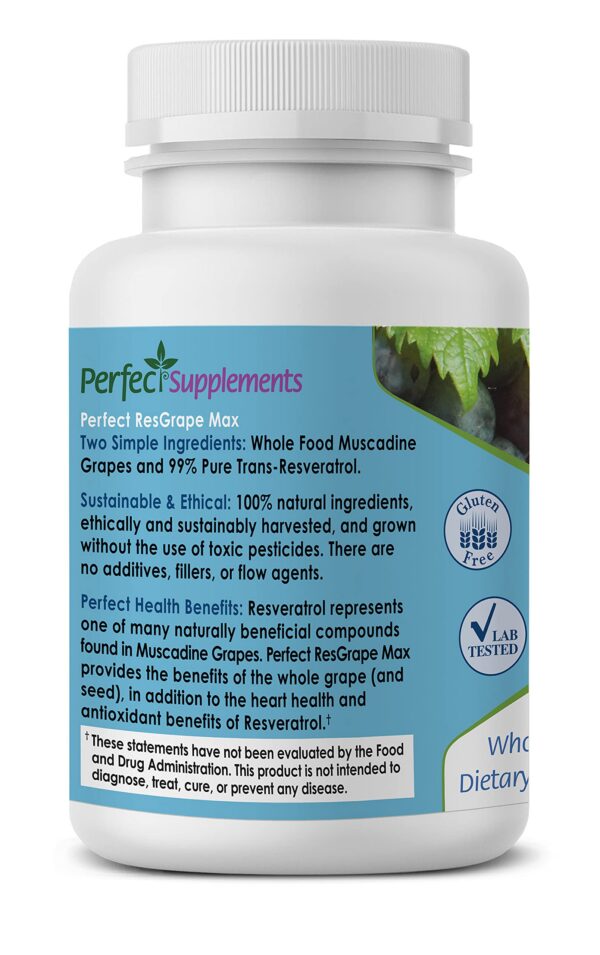 Etiqueta con trans-resveratrol