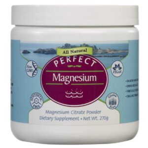 Frasco y etiqueta de Perfect Magnesium Citrate Powder