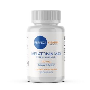 Frasco de Melatonina 20 mg de Perfect Vitamin