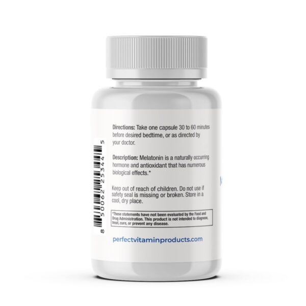 Etiqueta frontal de Melatonina 20 mg MAX