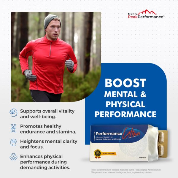 Version 1.0.0 PerformanceUltra envase frontal suplemento masculino natural