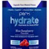Frente de Perk Hydrate polvo electrolítico sabor arándano azul