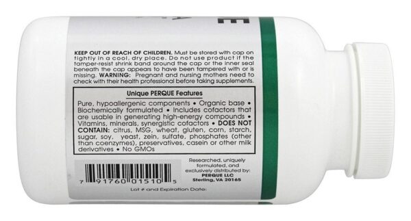 Version 1.0.0 Tapa y etiqueta del frasco de Perque EPA/DHA Guard