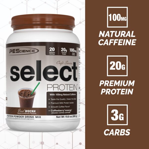 Etiqueta PEScience Select Café Protein