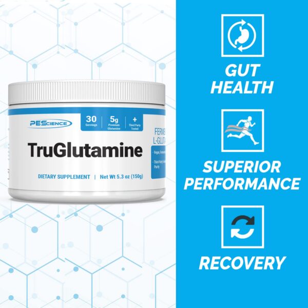 Version 1.0.0 Etiqueta frontal de TruGlutamine PEScience