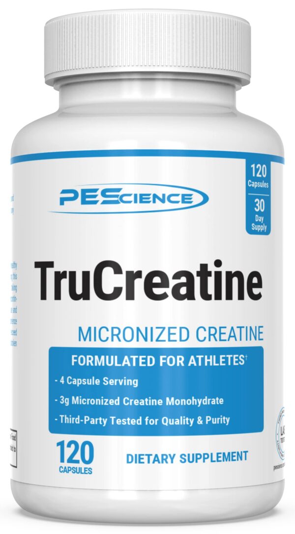 Frente del frasco PEScience TruCreatine