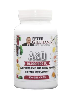 Peter Gillham vitaminas a y d suplemento 500 cápsulas