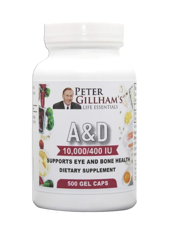 Peter Gillham vitaminas a y d suplemento 500 cápsulas