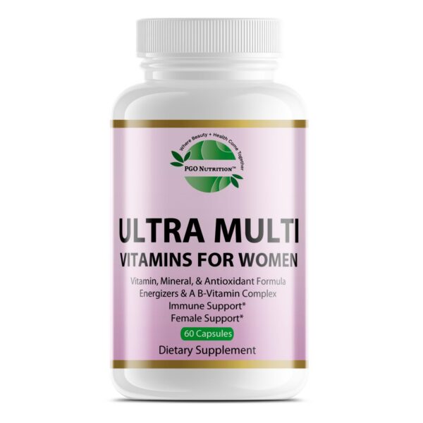 Frente de envase PGONutrition Ultra Multivitamínico Mujeres