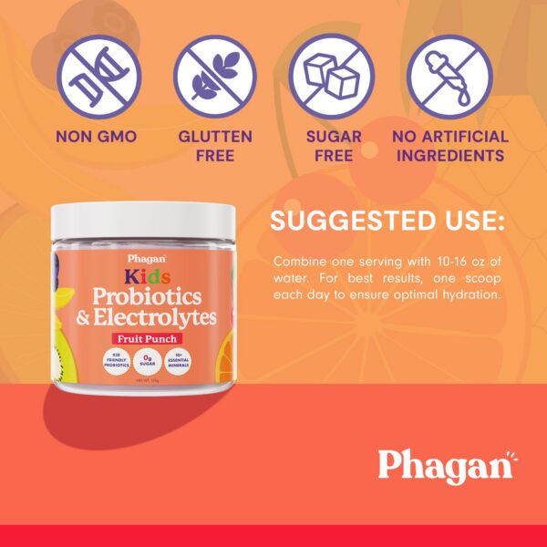 Frasco con polvo de electrolitos para hidratación