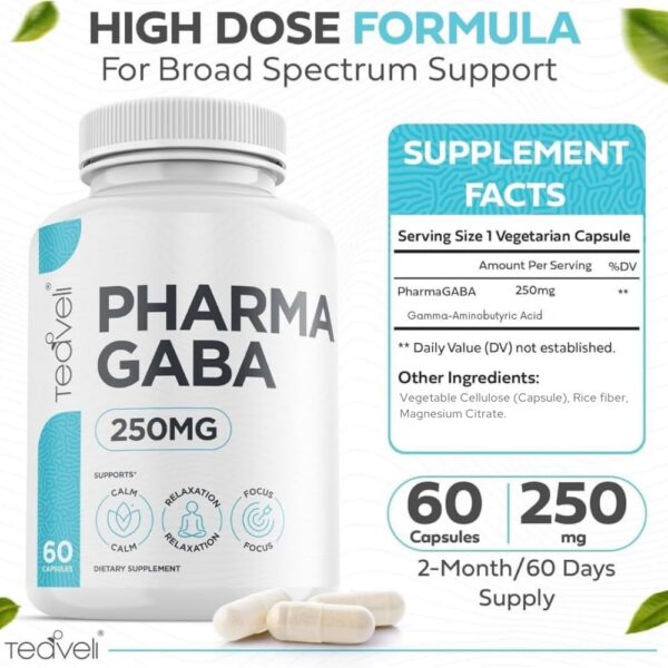 Version 1.0.0 Etiqueta del frasco Pharma GABA 250 mg