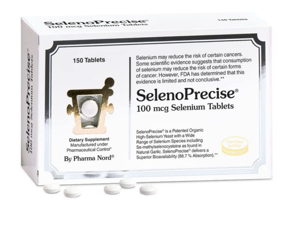 Frontal de envase SelenoPrecise 150 Tabletas