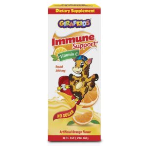 PHARMADEL GirafKids vitamina C líquida niños 500 mg 8 onzas