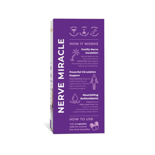 Pharmaganics cápsulas ALA Vitamina B12 etiqueta lateral