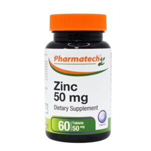 PHARMATECH zinc 50 mg tableta gluconato quelado frontal