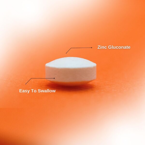 Etiqueta frontal zinc gluconato 25 mg