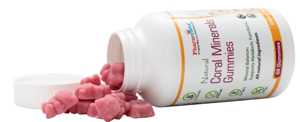 Gomitas rosadas de calcio coral