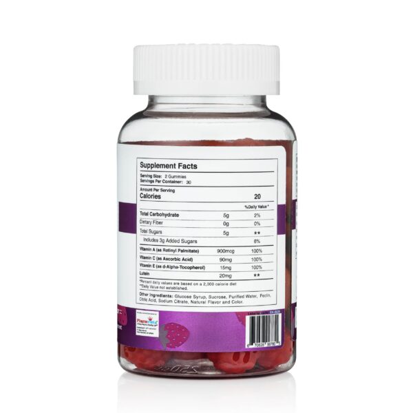 Detalle de gomitas y empaque