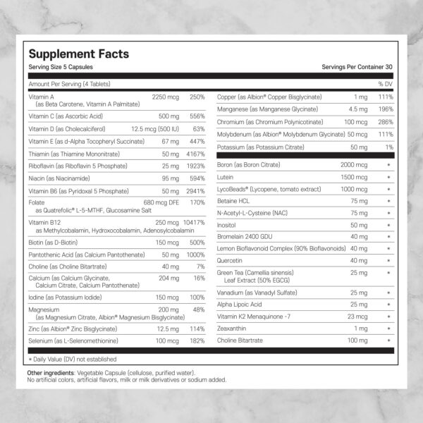 Etiqueta con información del producto