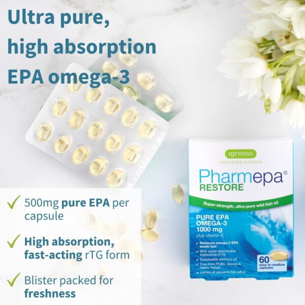 Botella Pharmepa Restore aceite omega-3 EPA alta concentración