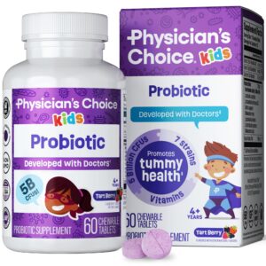 Botella Physician's CHOICE probióticos para niños 7 cepas