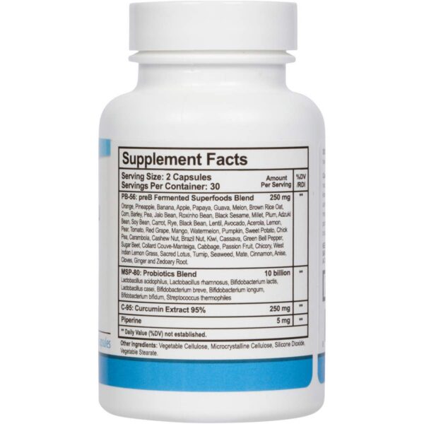 Physio Flora fórmula con 8 cepas probióticas y cúrcuma