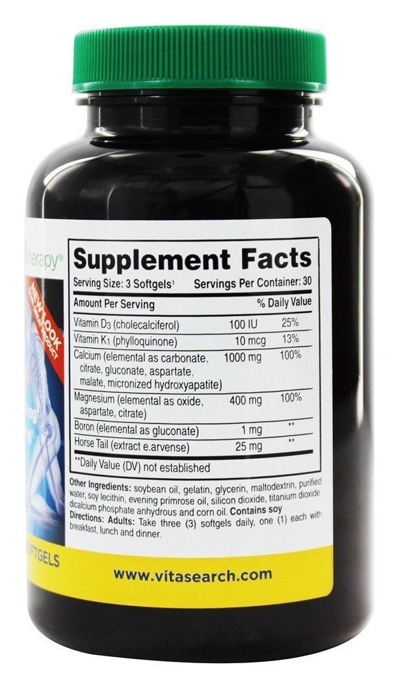 Phyto-Therapy Calcio líquido frasco y etiqueta