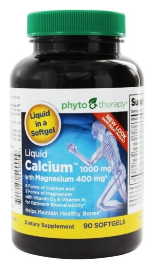 Version 1.0.0 Phyto-Therapy Calcio líquido con magnesio frasco frontal