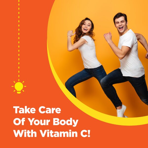 Version 1.0.0 Gomitas de vitamina C en color naranja