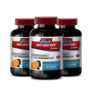 Biotina zinc anti canas para hombres 3 botellas