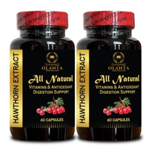 Version 1.0.0 Píldoras naturales de espino albar antioxidante botánico 120 cápsulas