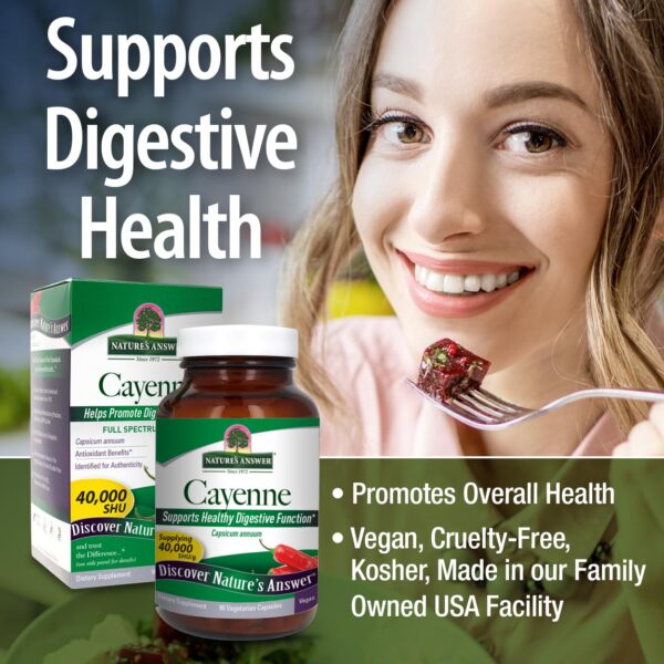 Pimienta de cayena en cápsulas para metabolismo y circulación saludable